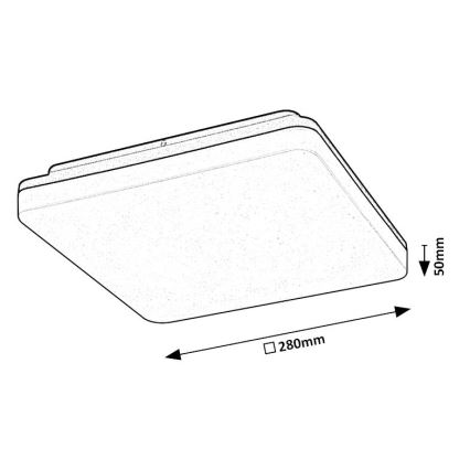 Rabalux - LED Kúpeľňové stropné svietidlo LED/24W/230V IP54