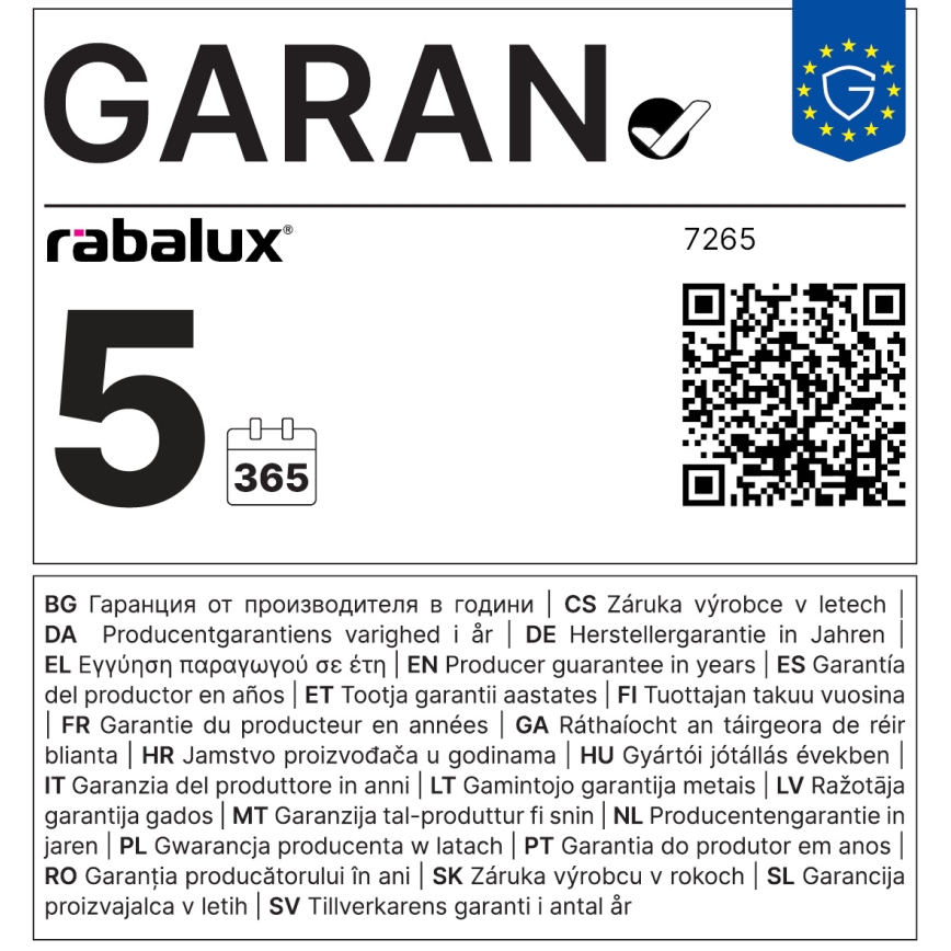 Rabalux - LED kúpeľňové stropné svietidlo LED/24W/230V IP54 priemer 28 cm