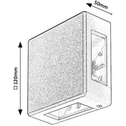 Rabalux - LED Vonkajšie nástenné svietidlo LED/6W/230V IP54 biela