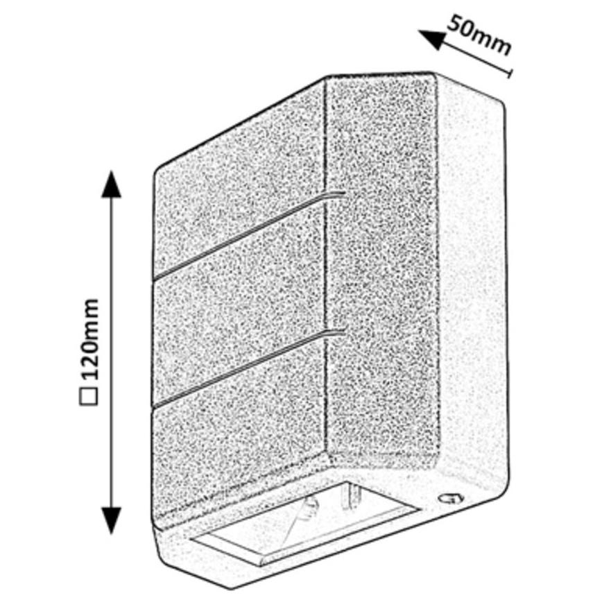 Rabalux - LED Vonkajšie nástenné svietidlo LED/6W/230V IP54 biela