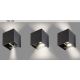 Rabalux - Vonkajšie nástenné svietidlo 1xG9/42W/230V IP54 čierna