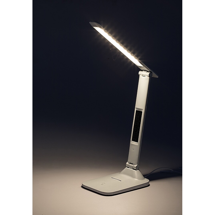 Rabalux - LED Stmievateľná stolná lampa s displejom LED/5W/5V 2600mAh 3000-6000K