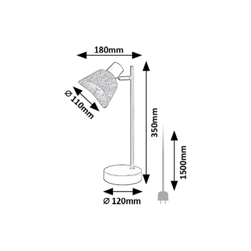 Rabalux - Stolná lampa 1xE14/10W/230V