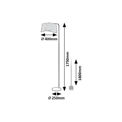 Rabalux - Stojacia lampa 1xE27/10W/230V