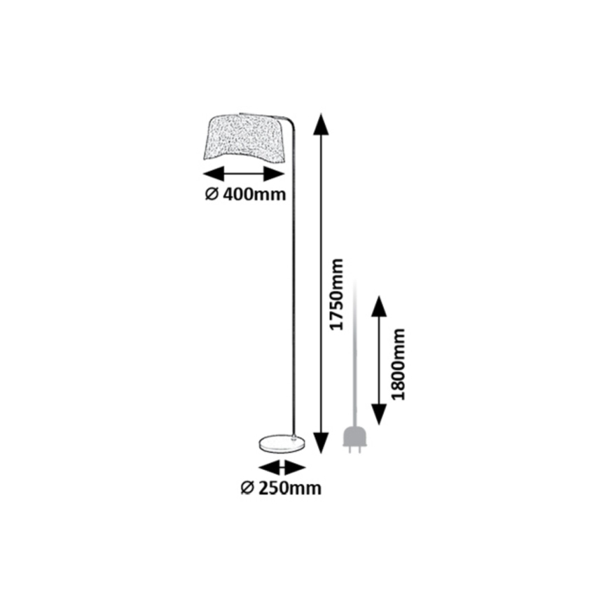 Rabalux - Stojacia lampa 1xE27/10W/230V