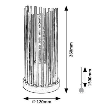 Rabalux - Stolná lampa 1xE27/40W/230V