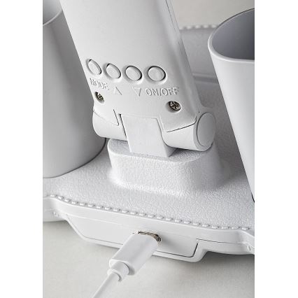 Rabalux - LED Stmievateľná stolná lampa s ventilátorom LED/7W/5V 3000/4000/6500K