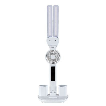 Rabalux - LED Stmievateľná stolná lampa s ventilátorom a displejom LED/7W/5V 3000/4000/6500K