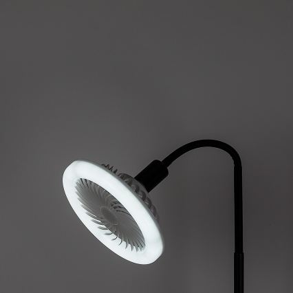 Rabalux - LED stmievateľná stojacia lampa s ventilátorom 1xE27/16W/230V 3000-6500K