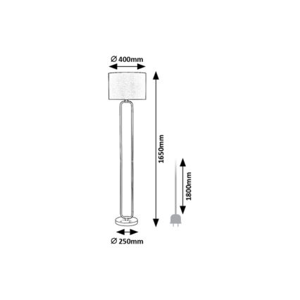 Rabalux - Stojacia lampa 1xE27/60W/230V