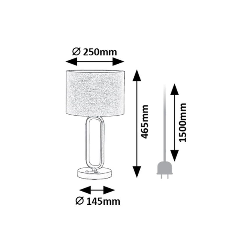 Rabalux - LED Stolná lampa 1xE27/60W/230V + LED/8W
