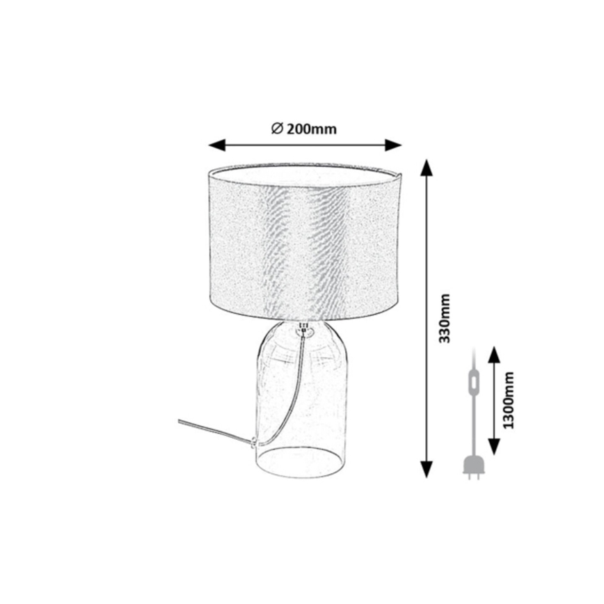 Rabalux - Stolová lampa 1xE14/40W/230V pr. 20 cm
