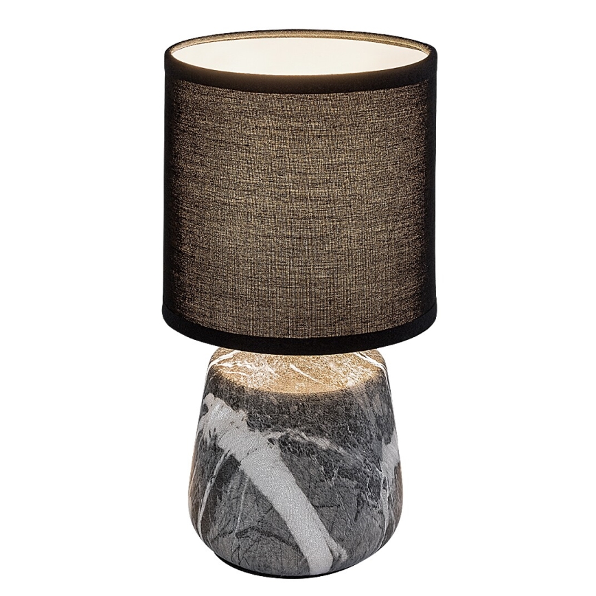 Rabalux - Stolná lampa 1xE14/40W/230V, čierna s mramorovým dekorom