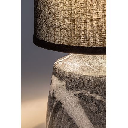 Rabalux - Stolná lampa 1xE14/40W/230V, čierna s mramorovým dekorom