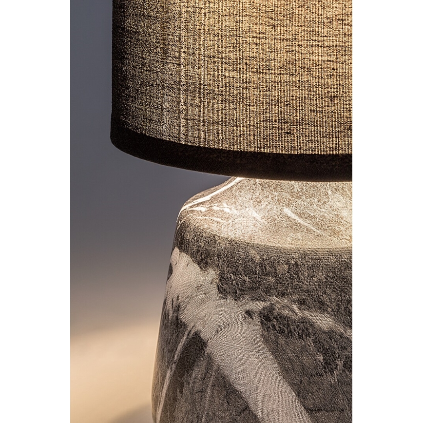 Rabalux - Stolná lampa 1xE14/40W/230V, čierna s mramorovým dekorom