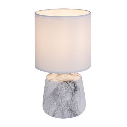Rabalux - Stolná lampa 1xE14/40W/230V biela/mramorový dekor