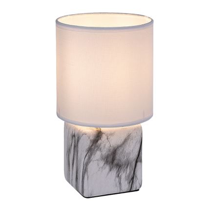 Rabalux - Stolná lampa 1xE14/40W/230V biela/mramorový dekor