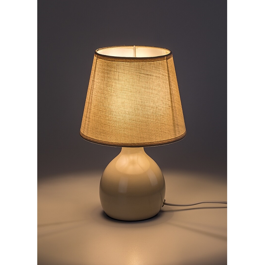 Rabalux - Stolná lampa 1xE14/40W/230V béžová