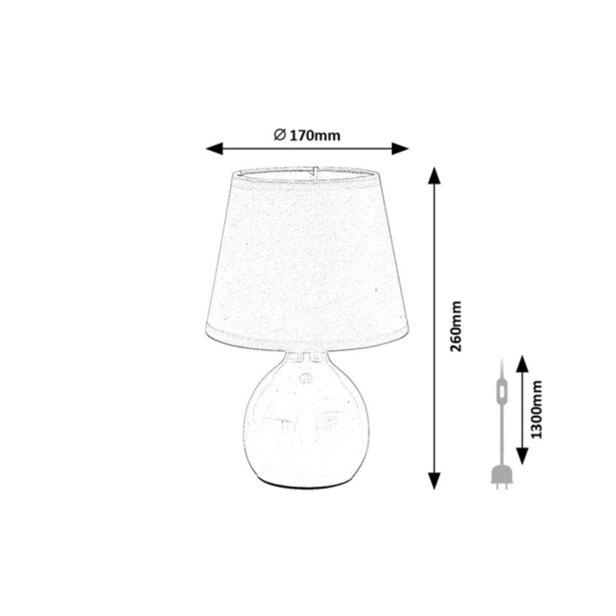 Rabalux - Stolná lampa 1xE14/40W/230V béžová