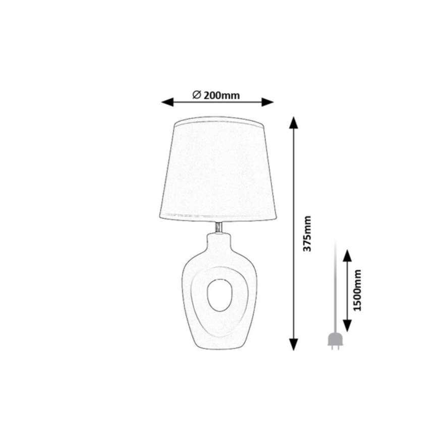 Rabalux - Stolná lampa 1xE14/25W/230V béžová