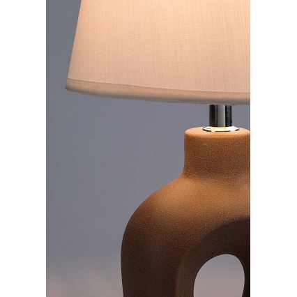 Rabalux - Stolná lampa 1xE14/25W/230V hnedá/krémová