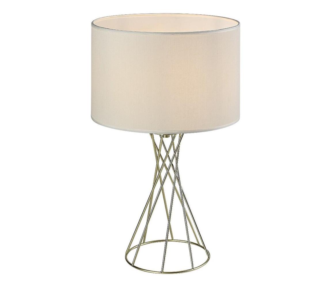 Rabalux 74081 - Stolová lampa NIVRA 1xE27/40W/230V zlatá/biela 74081