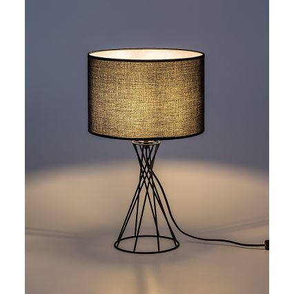 Rabalux - Stolná lampa 1xE27/40W/230V čierna