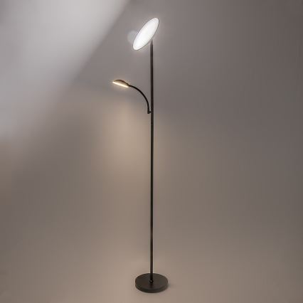 Rabalux - LED Stmievateľná stojacia lampa LED/23W/230V 3000/4200/6500 čierna