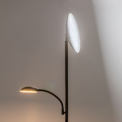 Rabalux - LED Stmievateľná stojacia lampa LED/23W/230V 3000/4200/6500 čierna