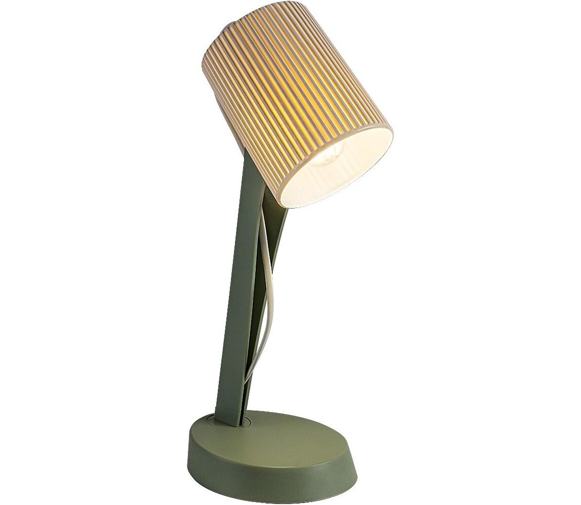 Rabalux 74087 - Stolná lampa SOLVET 1xE14/11W/230V zelená 74087