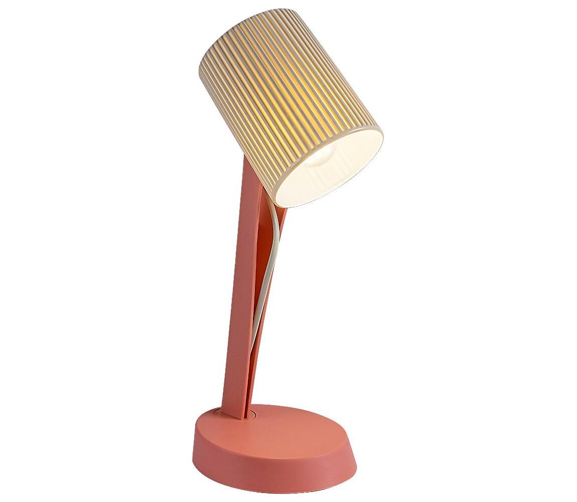 Rabalux 74088 - Stolná lampa SOLVET 1xE14/11W/230V ružová 74088