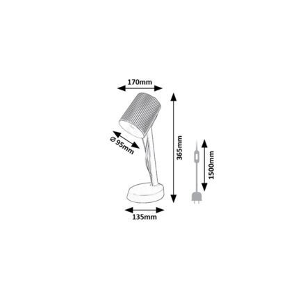 Rabalux - Stolná lampa 1xE14/11W/230V béžová