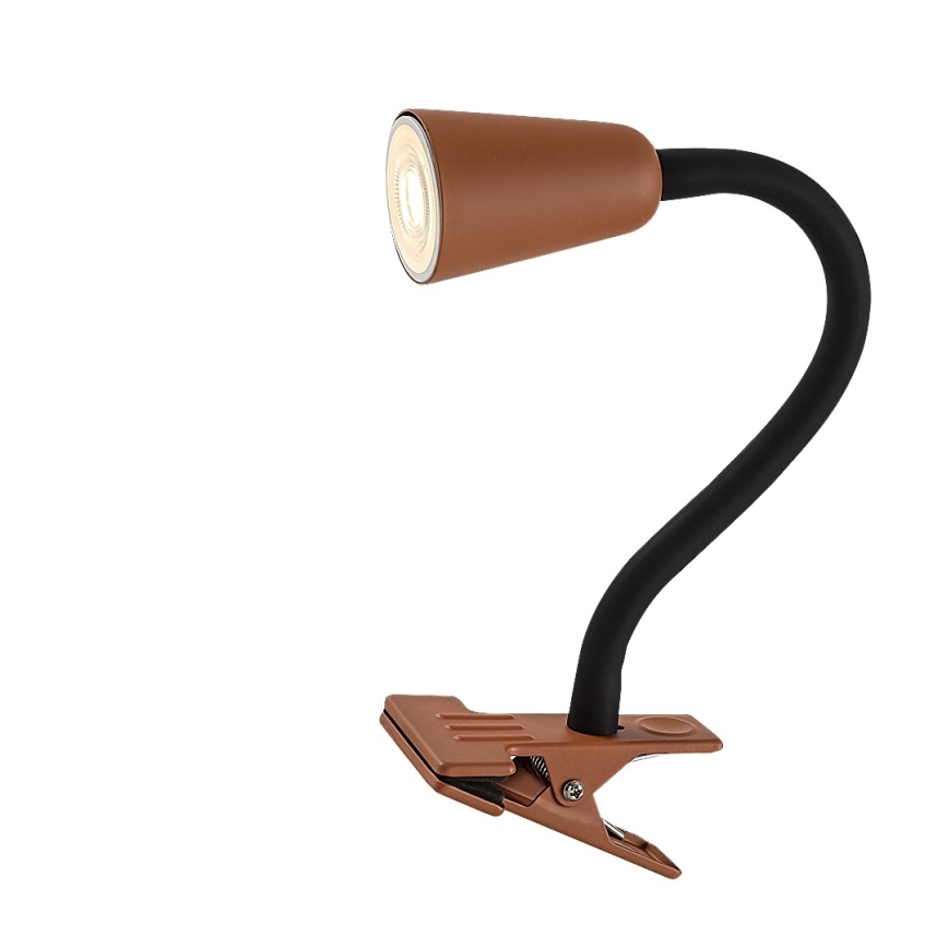 Rabalux - Stolná lampa s klipom 1xGU10/7W/230V oranžová