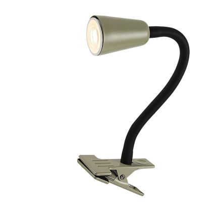 Rabalux - Stolná lampa s klipom 1xGU10/7W/230V khaki