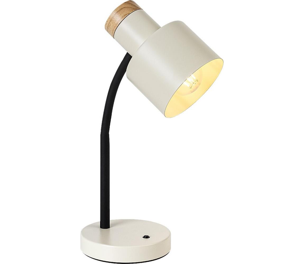 Rabalux 74097 - Stolná lampa PASTRO 1xE27/20W/230V krémová 74097