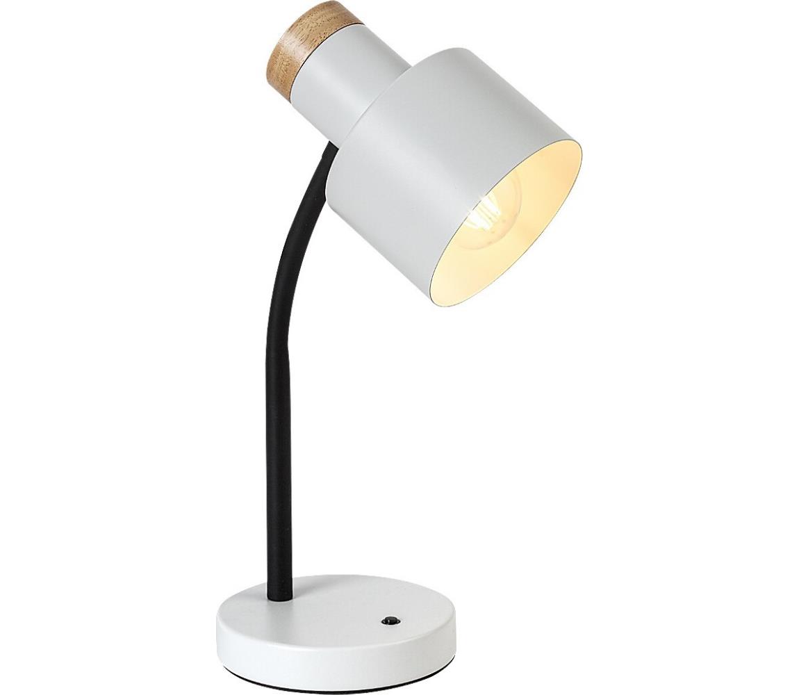 Rabalux 74098 - Stolná lampa PASTRO 1xE27/20W/230V biela 74098