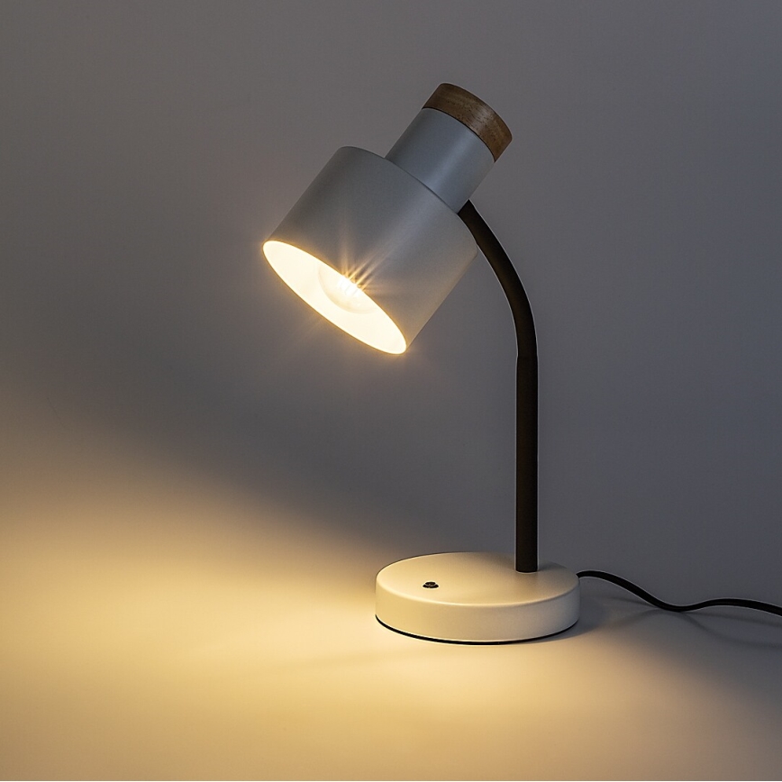 Rabalux - Stolná lampa 1xE27/20W/230V biela