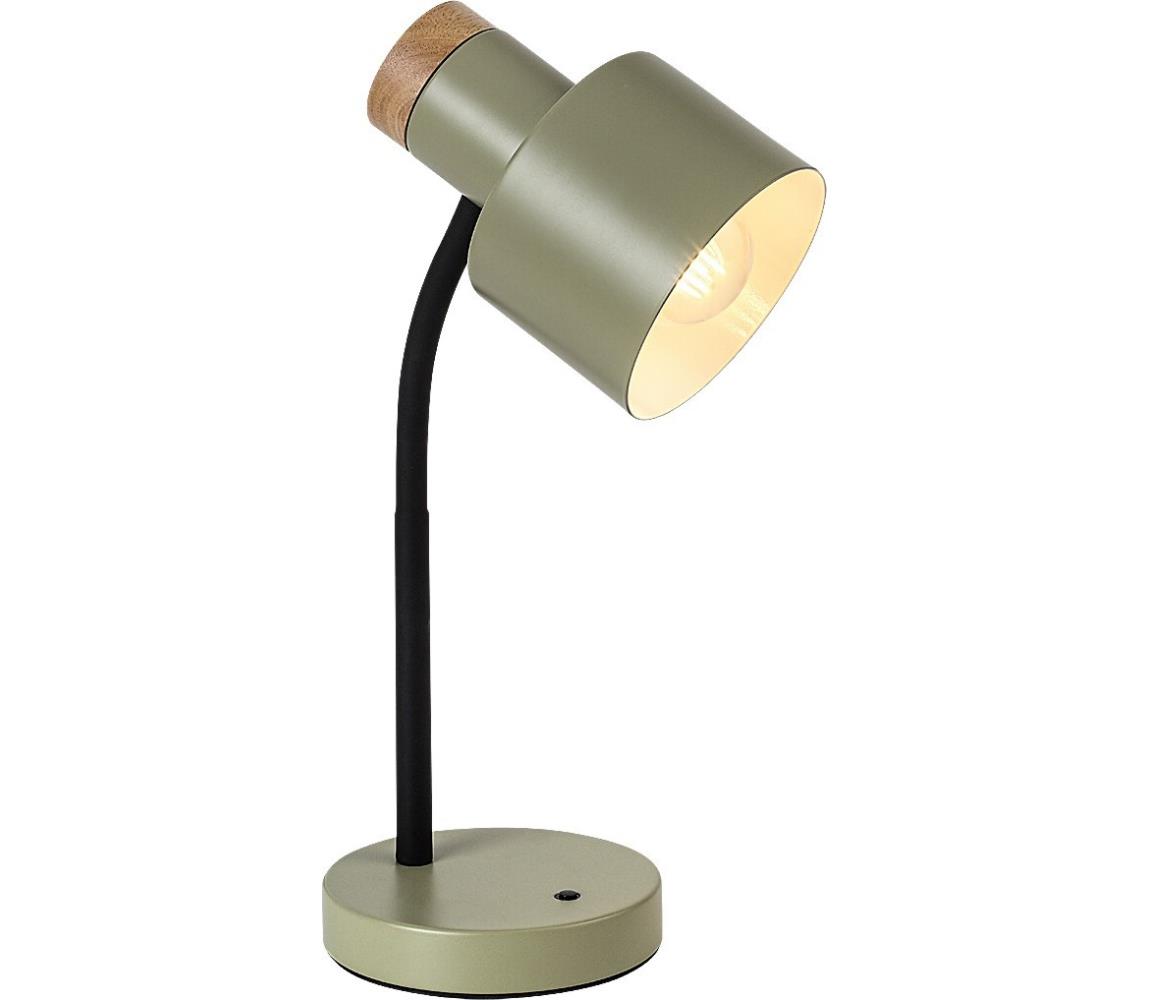 Rabalux 74099 - Stolná lampa PASTRO 1xE27/20W/230V khaki 74099