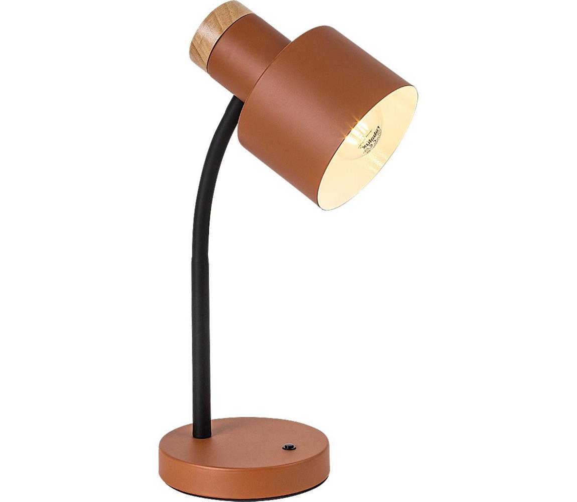 Rabalux 74100 - Stolná lampa PASTRO 1xE27/20W/230V oranžová 74100