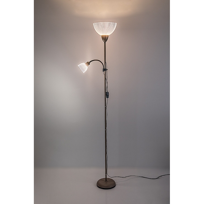 Rabalux - Stojacia lampa 1xE27/60W/230V + 1xE14/25W béžová