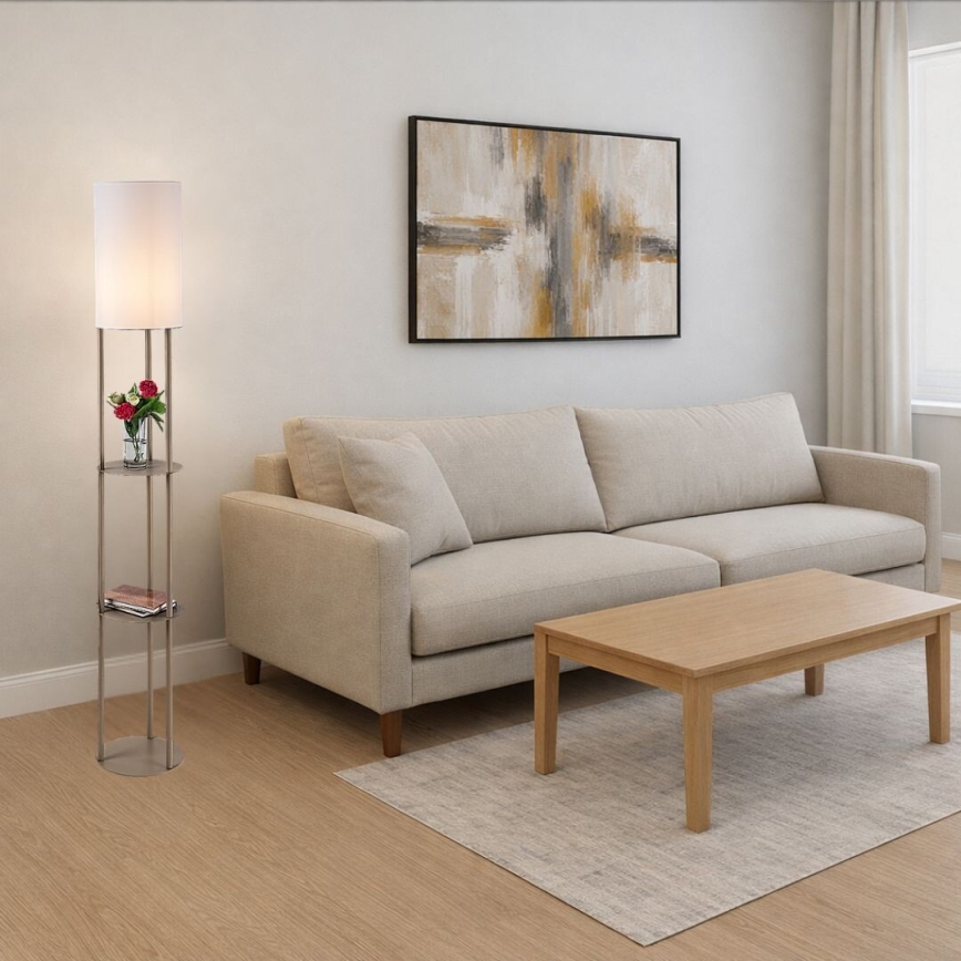 Rabalux - Stojacia lampa s poličkami 1xE27/40W/230V béžová