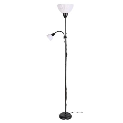 Rabalux - Stojacia lampa 1xE27/60W/230V + 1xE14/25W čierna