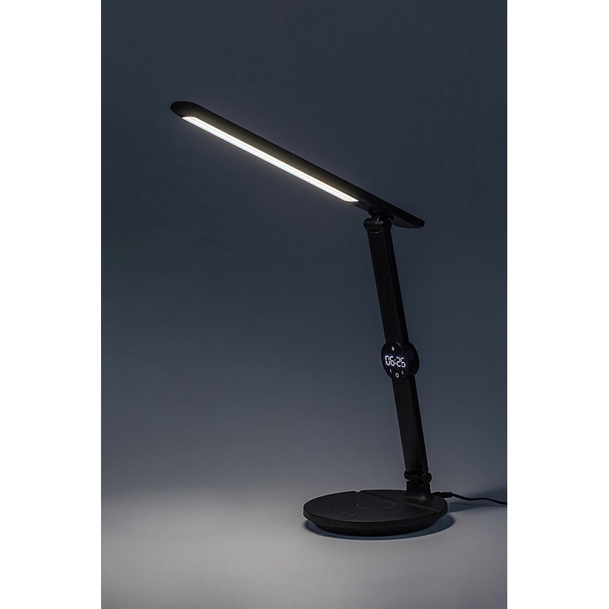 Rabalux - LED Stmievateľná dotyková stolná lampa s displejom LED/9W/230V 3000/4000/6500K
