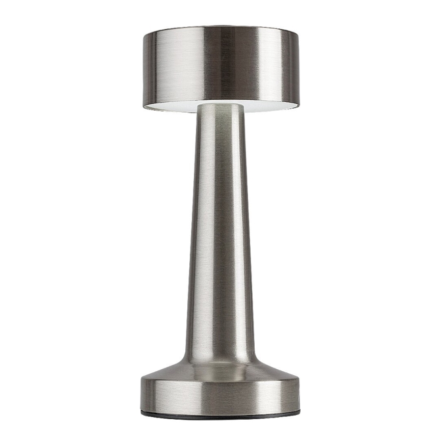 Rabalux - LED Nabíjacia dotyková stolná lampa LED/2,7W/5V 1200mAh 3000/4000/6000K matný chróm
