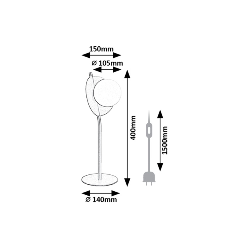 Rabalux - Stolná lampa 1xG9/5W/230V