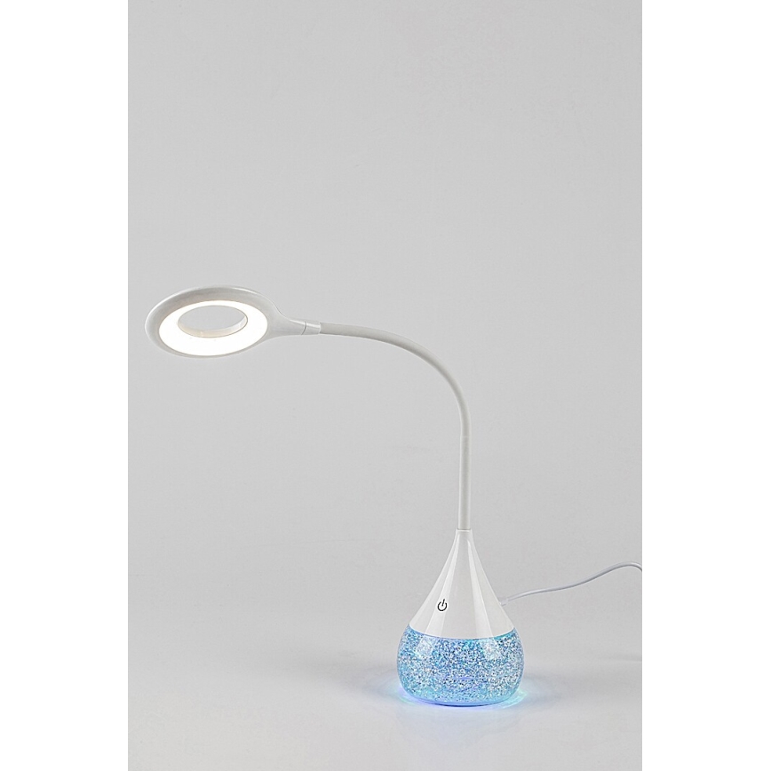 Rabalux - LED RGB Stmievateľná stolná lampa LED/4W/230V biela