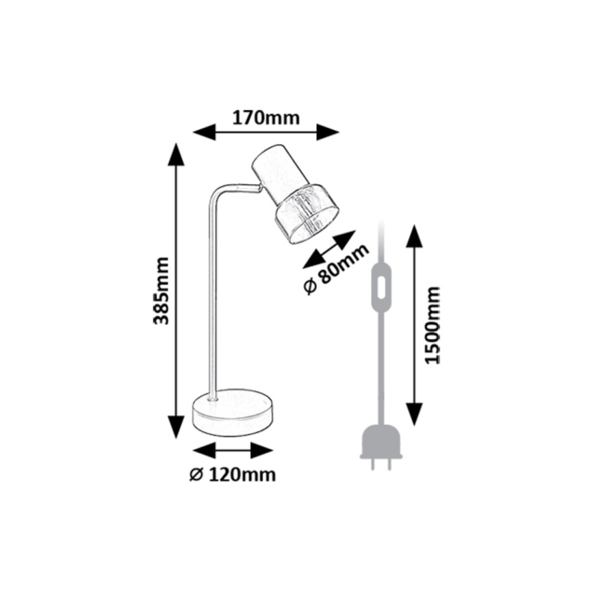 Rabalux - Stolná lampa 1xE14/15W/230V