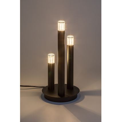 Rabalux - Stolná lampa 3xG9/5W/230V čierna