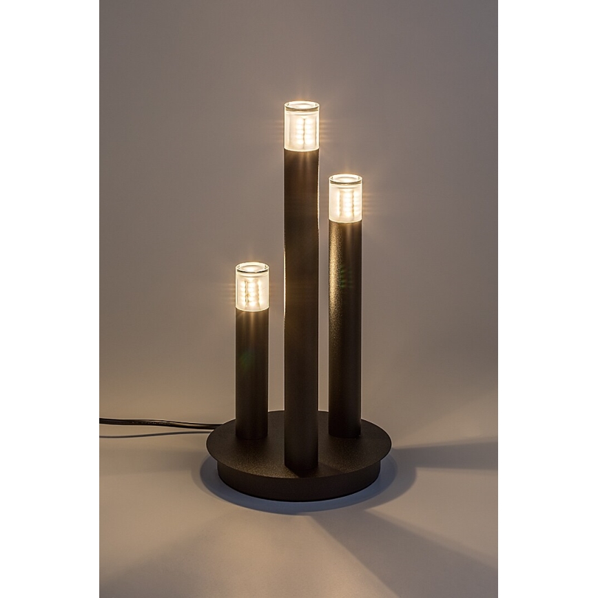 Rabalux - Stolná lampa 3xG9/5W/230V čierna