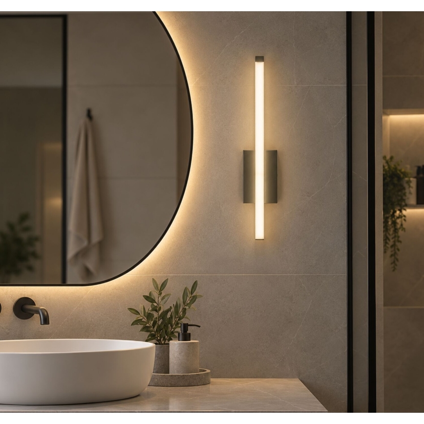 Rabalux - LED Kúpeľňové nástenné svietidlo LED/10W/230V 4000K IP44 antracit